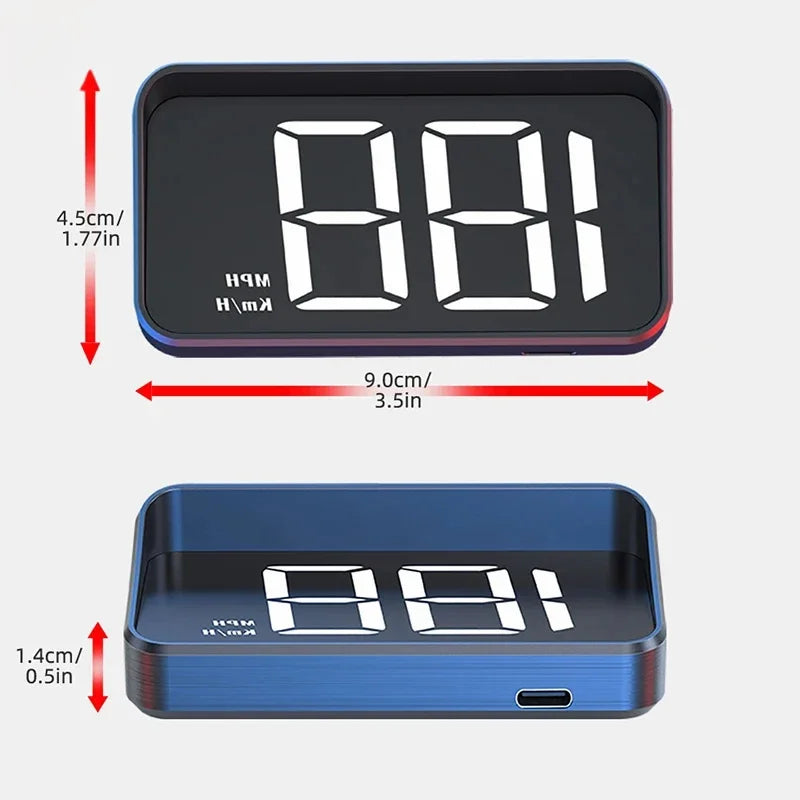 HUD GPS Speedometer – Digital Windshield Display for Cars & Trucks
