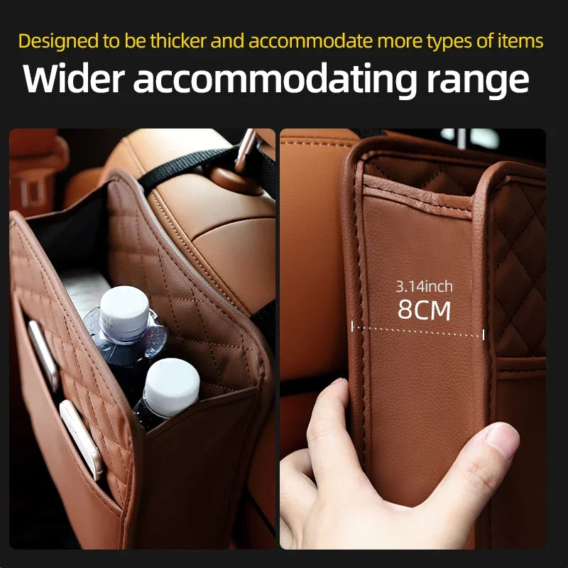 Leather Car Seat Organizer