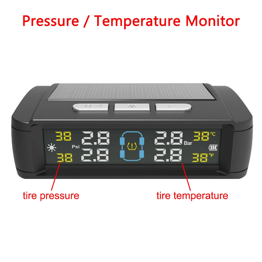 TPMS with 4 External Sensors & Alert