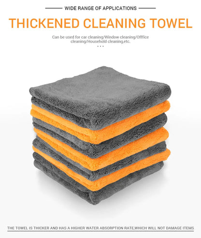 40 × 40 cm Microfiber Car Wash Towels – Pack of 1/3/6/9
