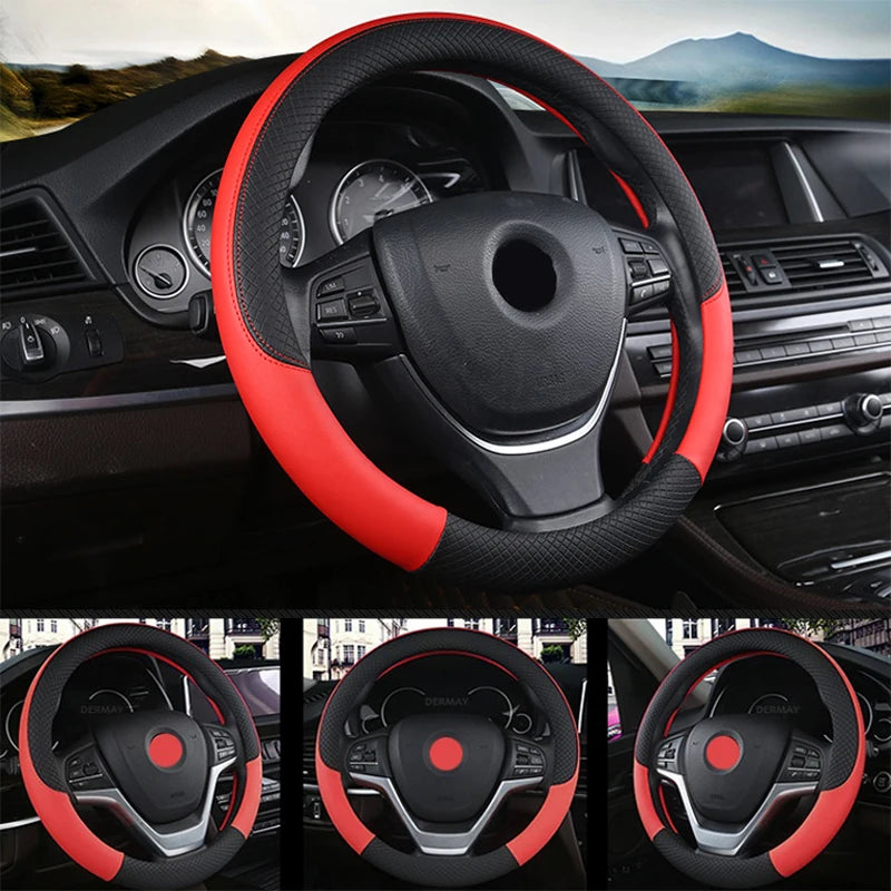 SEAMETAL Leather Steering Cover