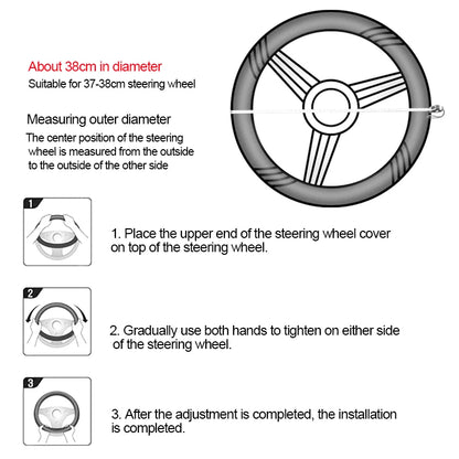 SEAMETAL Leather Steering Cover