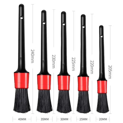 6‑Piece Car Detailing Brush Set (Dash, Vent, Wheels)