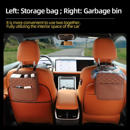 Leather Car Seat Organizer