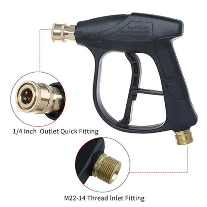 Snow Foam Cannon Kit – 1 L Bottle & 1/4″ Quick Connect + Gloves