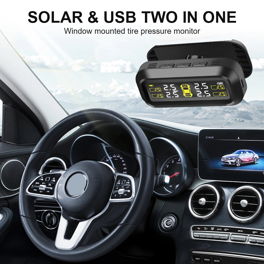 TPMS with 4 External Sensors & Alert