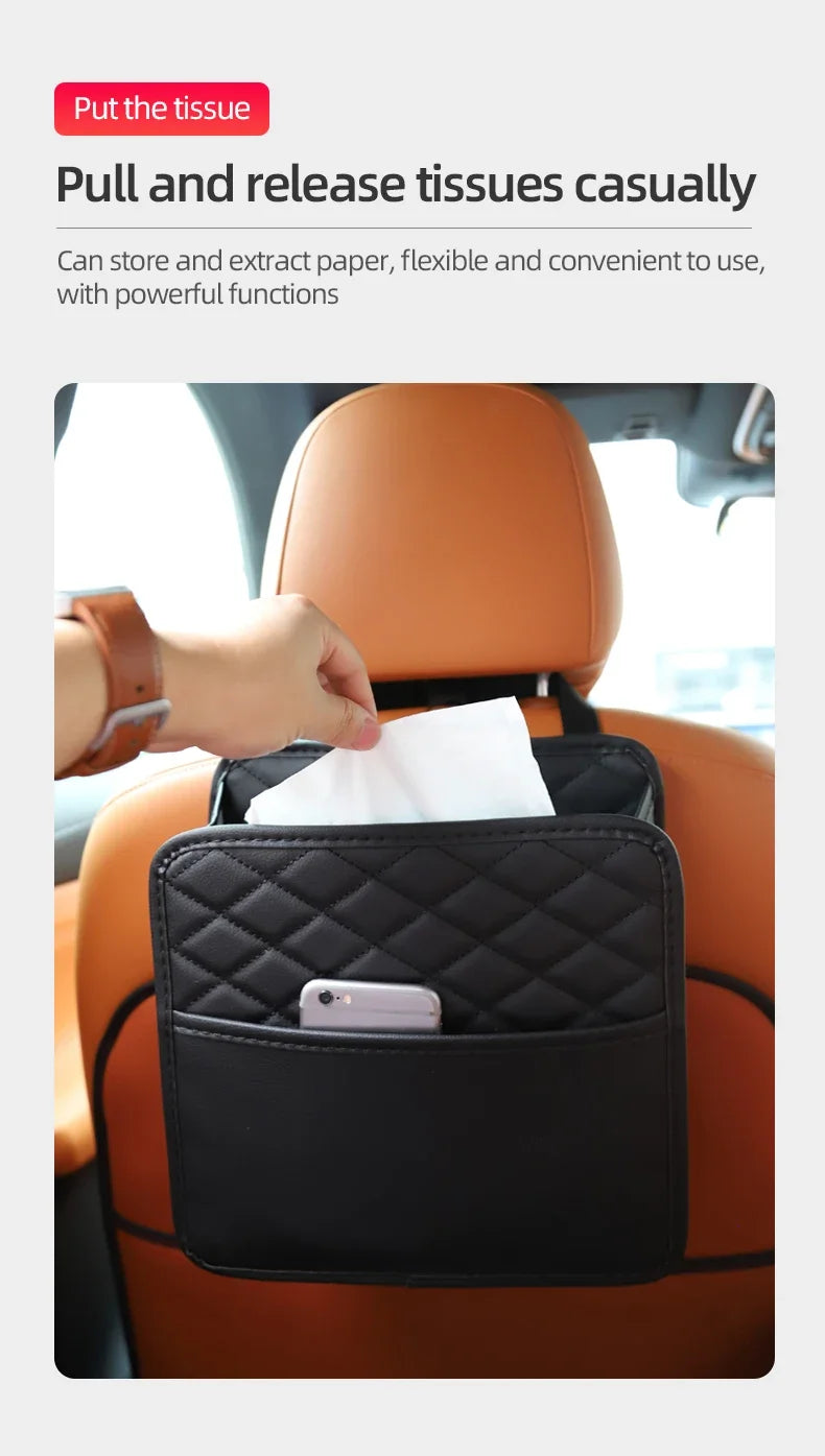 Leather Car Seat Organizer