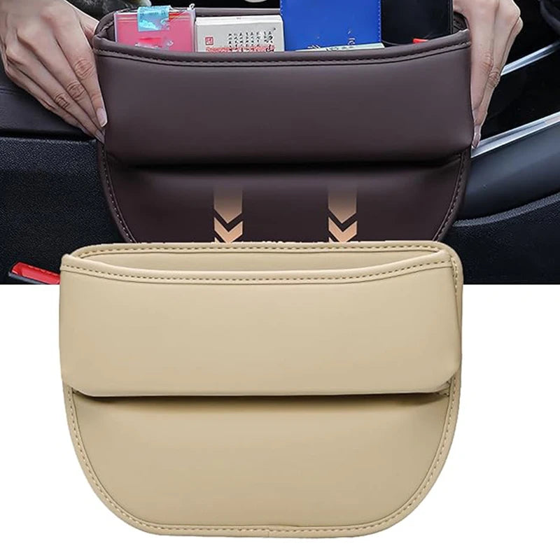 Leather Car Seat Gap Organizer Box