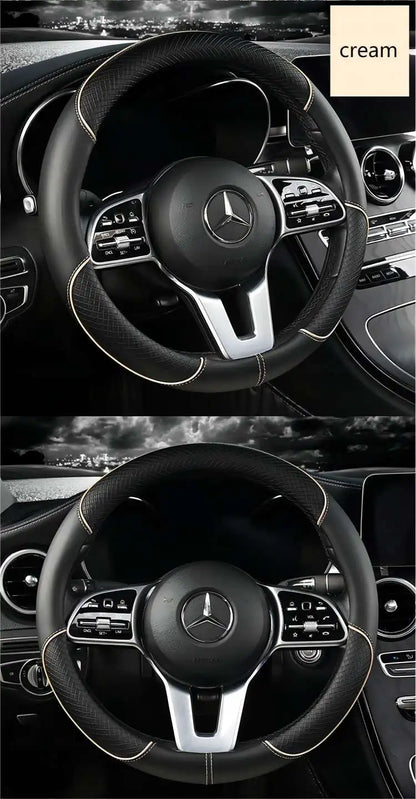 Leather Diamond Steering Cover