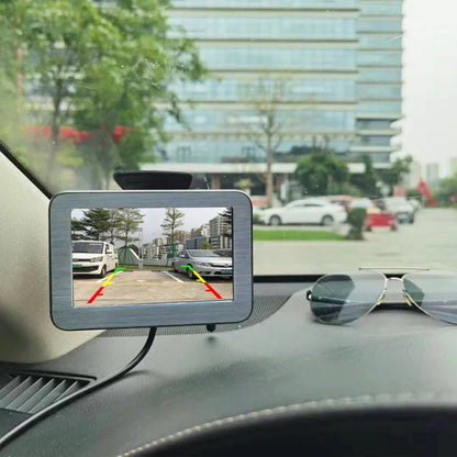 Solar Wireless Backup Camera with 5" AHD Monitor for RV, Truck, Trailer, Camper – WiFi & Magnetic Mount
