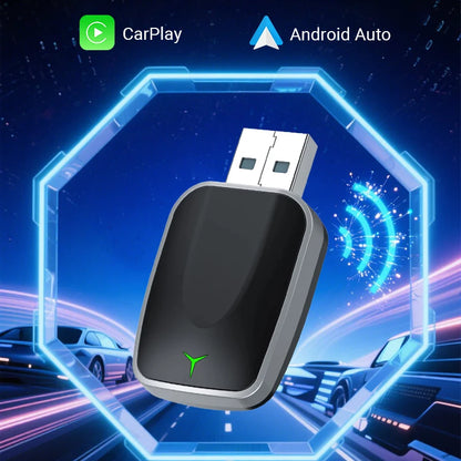 Wireless CarPlay/Android Auto Adapter – 2025 Upgrade, Fast 5GHz, Plug & Play