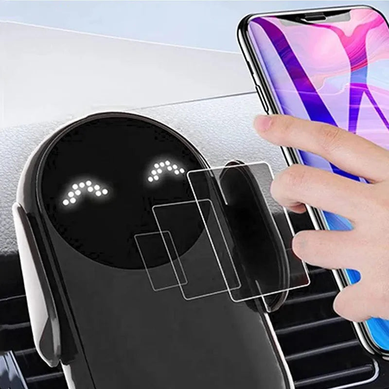30W Wireless Car Charger Mount – Auto-Clamp Air Vent Phone Holder with Fast Charging & 360° Rotation