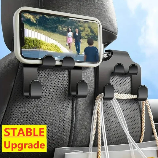 Car Headrest Hook & Phone Holder