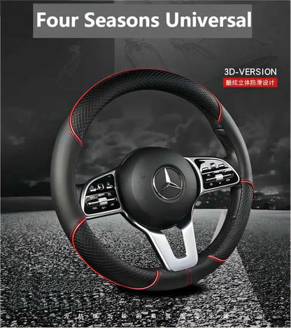 Leather Diamond Steering Cover