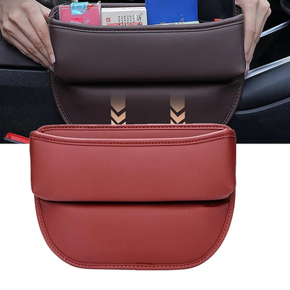 Leather Car Seat Gap Organizer Box
