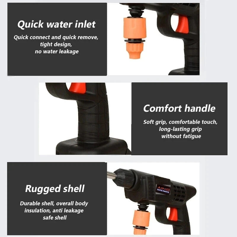 60BAR Wireless High Pressure Car Wash Water Gun
