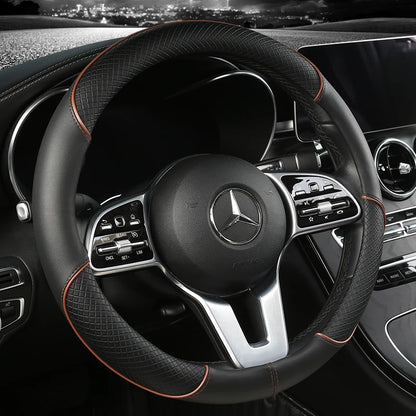 Leather Diamond Steering Cover