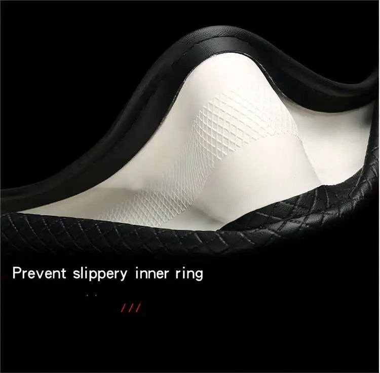 Leather Diamond Steering Cover