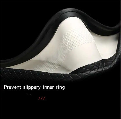Leather Diamond Steering Cover