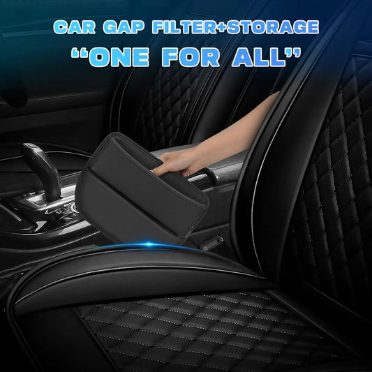 Leather Car Seat Gap Organizer Box