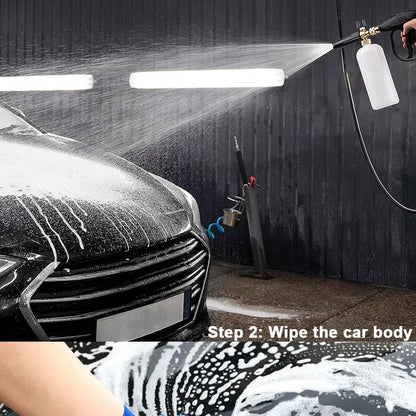 Snow Foam Cannon Kit – 1 L Bottle & 1/4″ Quick Connect + Gloves