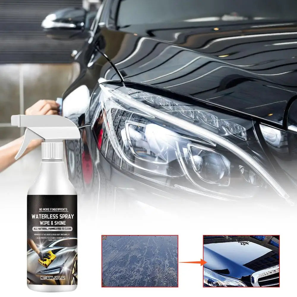 Waterless Car Wash Spray – Quick Clean & Shine