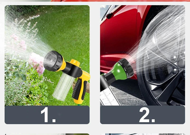High-Pressure Foam Car Wash Sprayer | Portable Water Gun