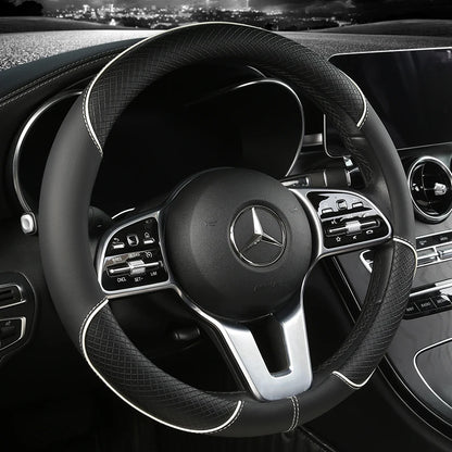 Leather Diamond Steering Cover