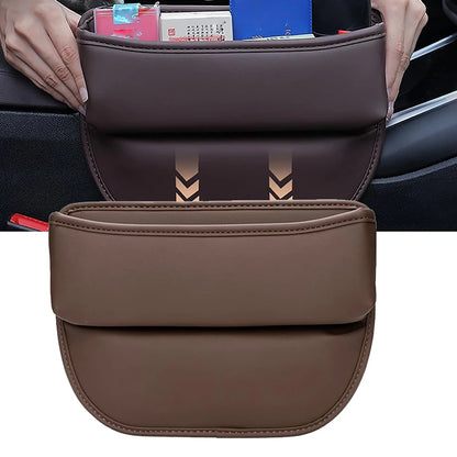 Leather Car Seat Gap Organizer Box
