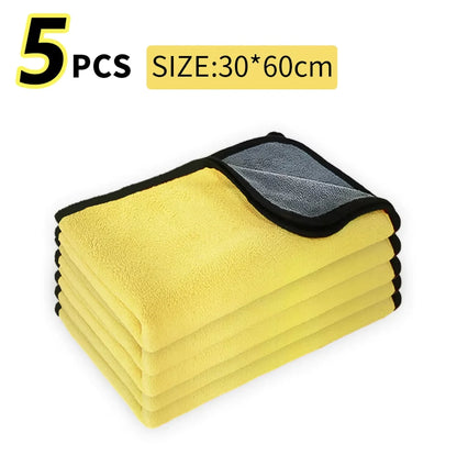 Microfiber Car Wash Towels (30×30/30×60 cm, Pack of 3/5/10)
