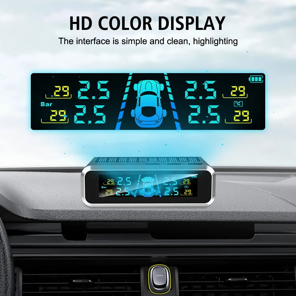 TPMS with 4 External Sensors & Alert