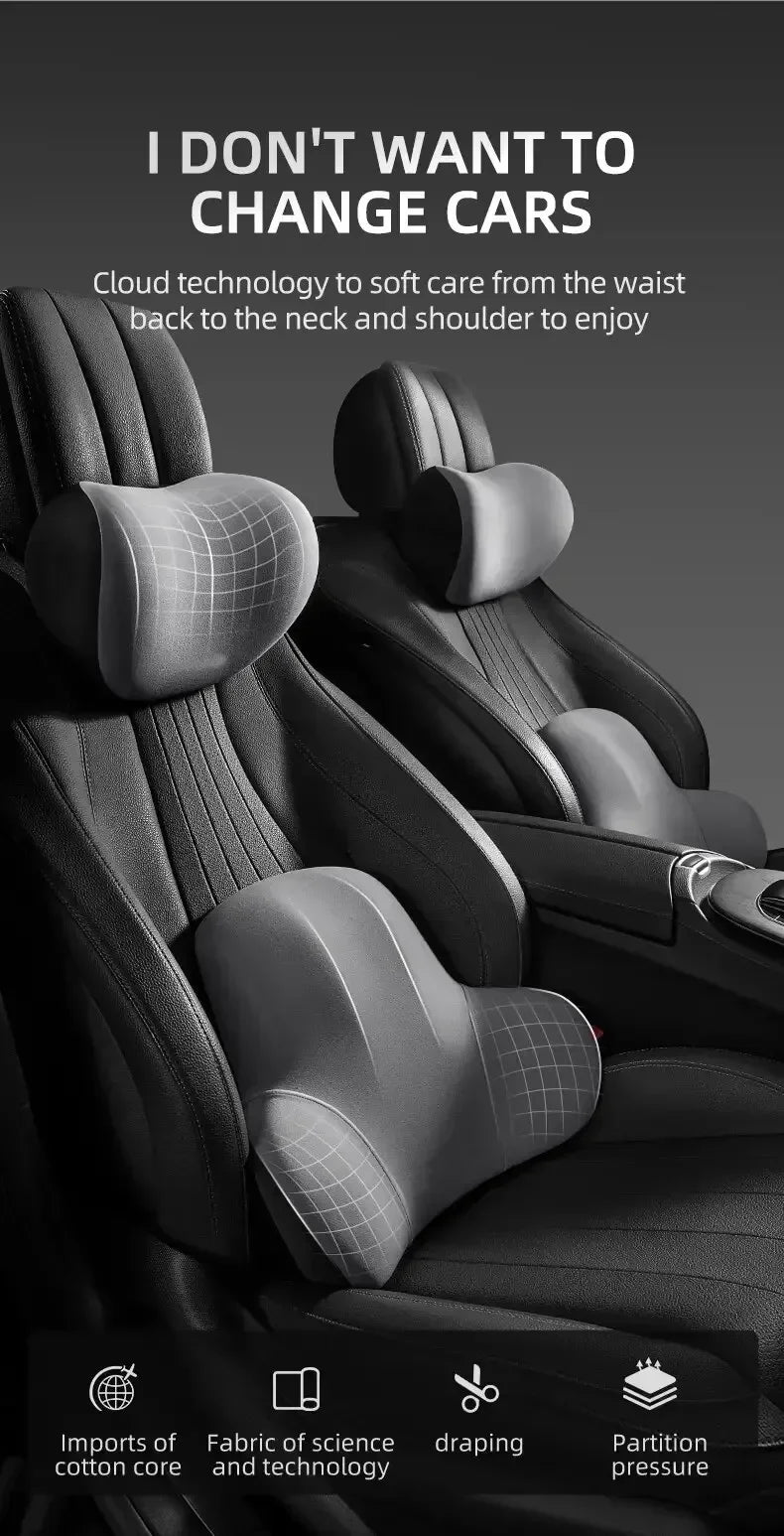 Car Neck & Lumbar Cushion