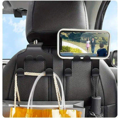 Car Headrest Hook & Phone Holder
