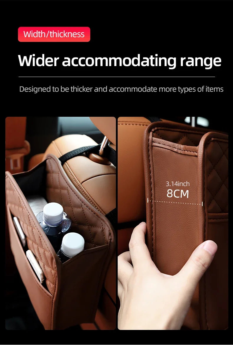 Leather Car Seat Organizer