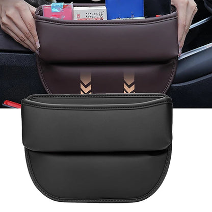 Leather Car Seat Gap Organizer Box