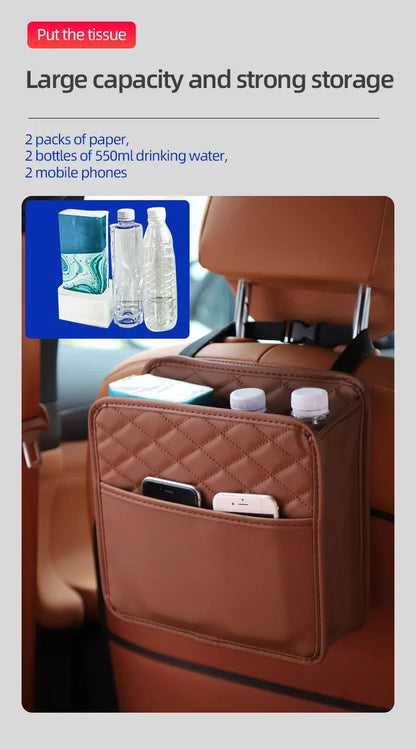 Leather Car Seat Organizer