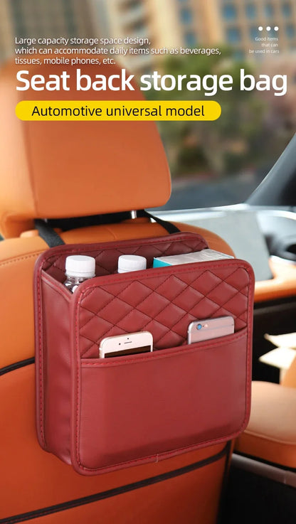 Leather Car Seat Organizer