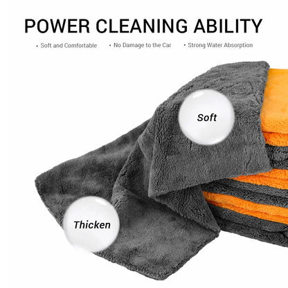 40 × 40 cm Microfiber Car Wash Towels – Pack of 1/3/6/9