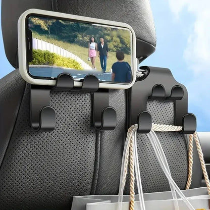 Car Headrest Hook & Phone Holder