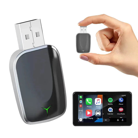 Wireless CarPlay/Android Auto Adapter – 2025 Upgrade, Fast 5GHz, Plug & Play