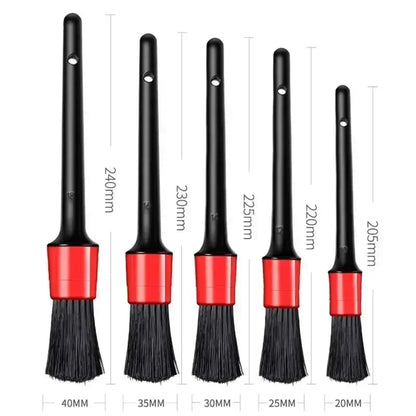 6‑Piece Car Detailing Brush Set (Dash, Vent, Wheels)