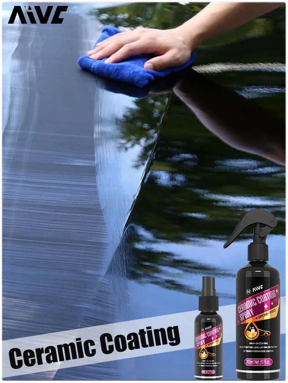 Ceramic Car Coating Spray – Nano Hydrophobic Polish & Scratch Repair