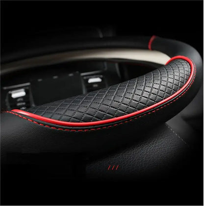 Leather Diamond Steering Cover
