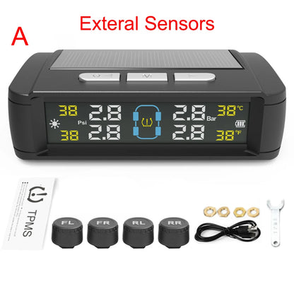TPMS with 4 External Sensors & Alert