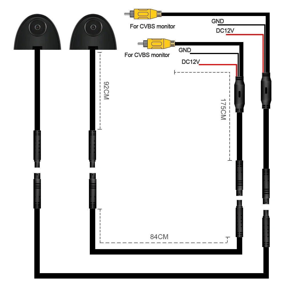 HD Side View Car Cameras