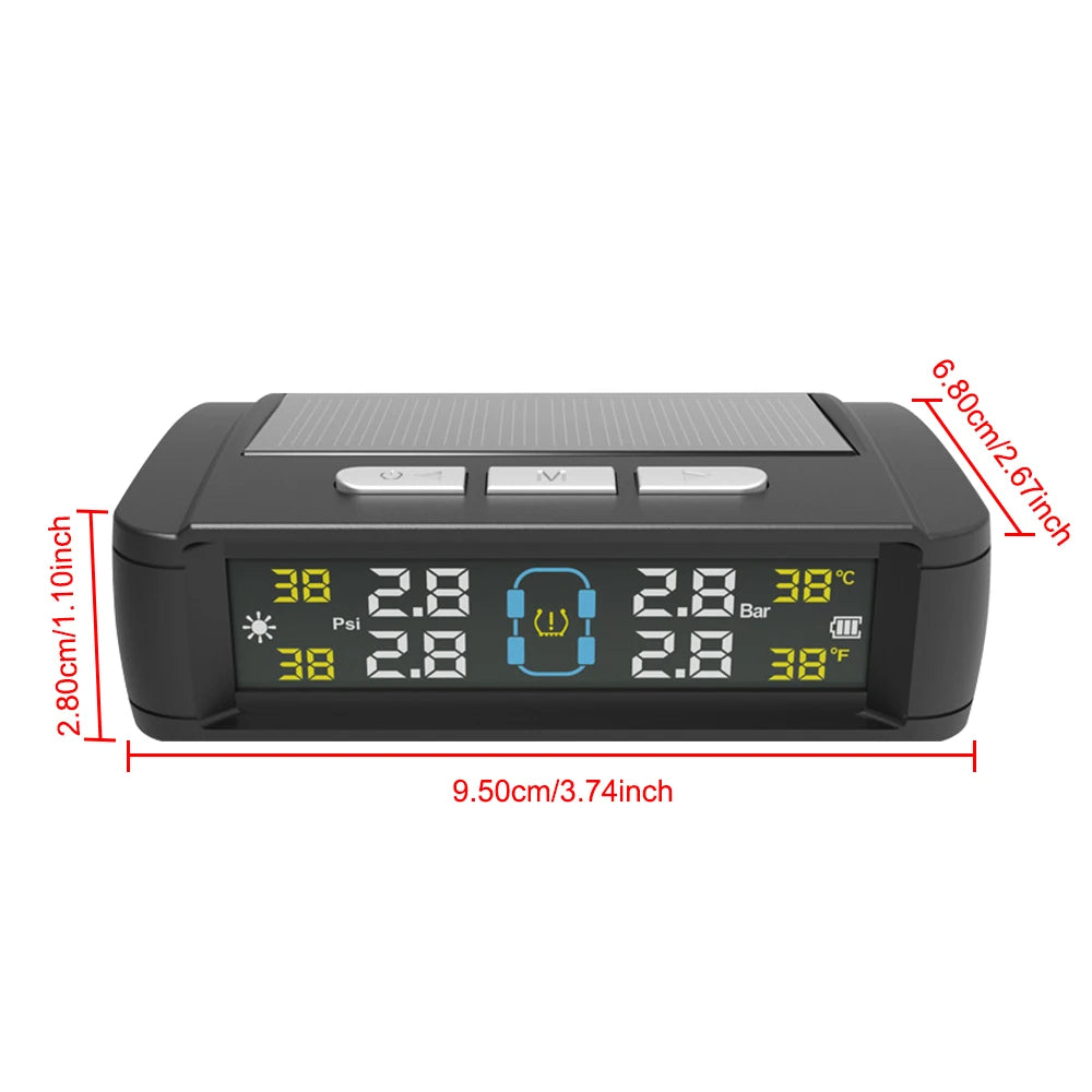TPMS with 4 External Sensors & Alert