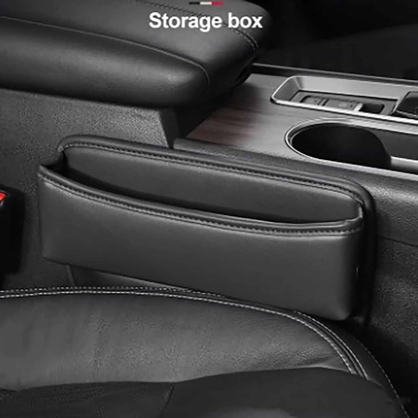 Leather Car Seat Gap Organizer Box