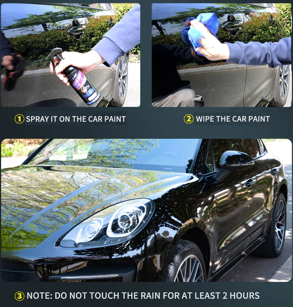Ceramic Car Coating Spray – Nano Hydrophobic Polish & Scratch Repair