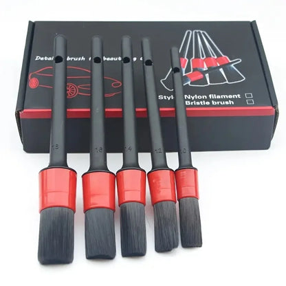 6‑Piece Car Detailing Brush Set (Dash, Vent, Wheels)