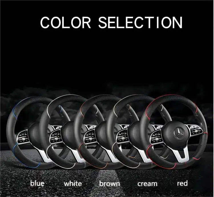 Leather Diamond Steering Cover
